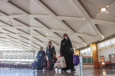 عکس‌های بازگشت اولین کاروان حجاج خراسانی به مشهد