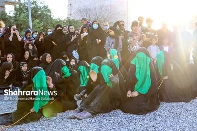 آیین خیمه سوزان عصر عاشورا در مشهد