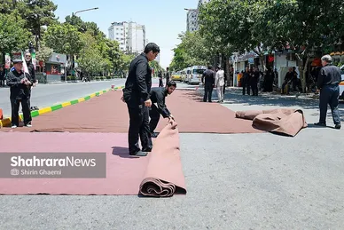 گزارش تصویری | عزاداری روز تاسوعای حسینی در خیابان های اطراف حرم مطهر رضوی