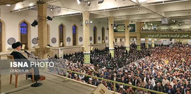 سخنرانی نوروزی رهبر انقلاب در جمع اقشار مختلف مردم