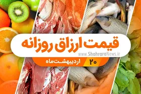قیمت روز میوه، تره&zwnj;بار، گوشت و محصولات پروتئینی در بازار مشهد ۲۰ اردیبهشت ۹۹
