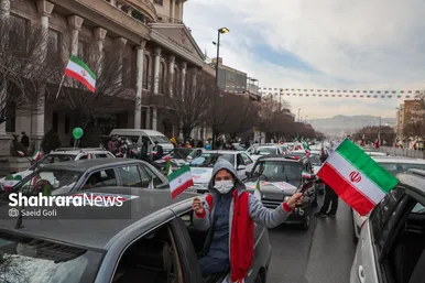 راهپیمایی خودرویی ۲۲ بهمن در مشهد