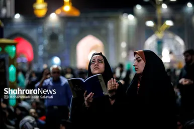 گزارش تصویری | مراسم احیای اولین شب قدر در حرم مطهر امام رضا (ع)