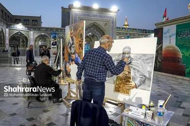 رویداد هنری «من القدس، الی القدس» در حرم مطهر رضوی