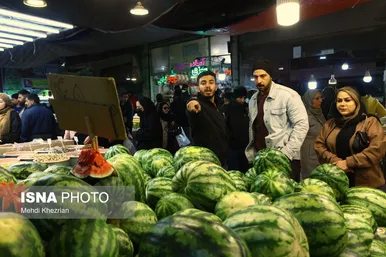 ایران زیباست | شب یلدا بازار همدان