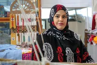 ویدئو | اشتغال‌زایی بانوی کارآفرین با هنر فرت‌بافی