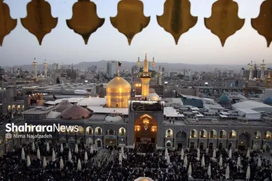 آئین سنتی اذن عزا در حرم مطهر رضوی