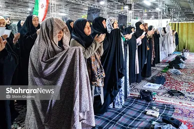 گزارش تصویری | اقامه نماز عید فطر در آرامستان بهشت رضا (ع) مشهد