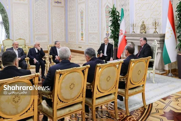 استقبال رسمی از پزشکیان در تاجیکستان (۲۷ دی ۱۴۰۳) + فیلم و عکس