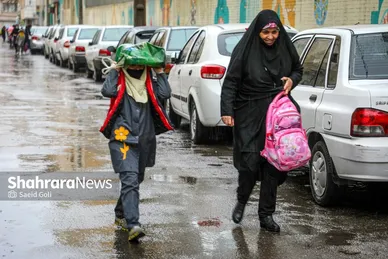 باران که می‌بارد