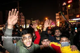 شادی مردم مشهد پس از صعود تیم ملی ایران به جام جهانی 2022
