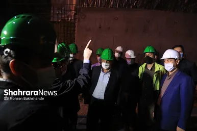 بازدید اعضای شورای اسلامی شهر مشهد از خطوط قطار شهری مشهد