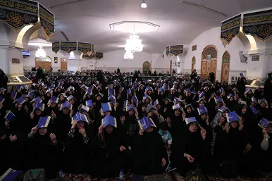 مراسم احیای ناشنوایان در حرم مطهر امام رضا(ع) 