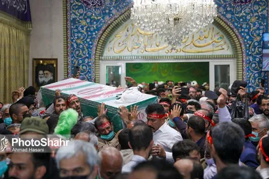 تشییع پیکر دومین شهید روحانی حادثه تروریستی حرم رضوی