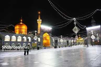 بازگشایی صحن انقلاب حرم مطهر رضوی در آستانه نیمه شعبان