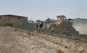 قلع و قمع ۳۰ هکتار اراضی زراعی تغییرکاربری&zwnj;یافته غیرمجاز در منطقه فردوسی مشهد