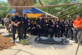 پیکر شاپور رحیمی امروز در قطعه هنرمندان به خاک سپرده شد