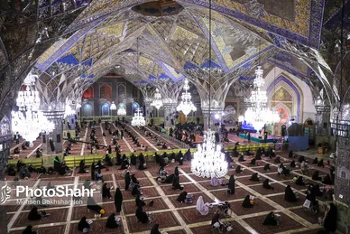 مراسم احیاء شب ۲۱ ماه مبارک رمضان در حرم مطهر رضوی