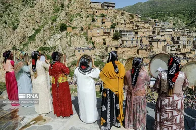 مراسم هزار دف در روستای پالنگان