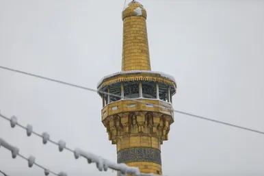 بارش برف در مشهد ۲