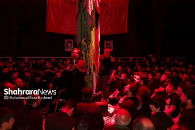 مراسم «شام غریبان حسین» مهاجران افغانستانی‌ در مدرسه علمیه حضرت قائم (عج)