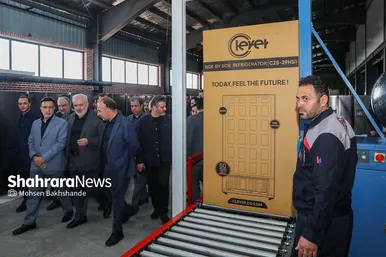 مراسم افتتاح چند طرح صنعتی و کارخانجات تولیدی در مشهد