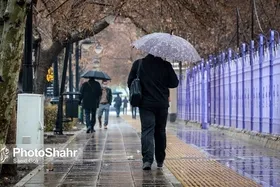 بارش باران در اکثر نقاط خراسان رضوی (٢١ آبان&zwnj;ماه ١۴٠١)