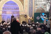 مراسم گرامیداشت حماسه «نهم دی» در حرم امام‌رضا(ع) برگزار شد | تجدید میثاق مردم با ولایت و انقلاب، در حریم رضوی