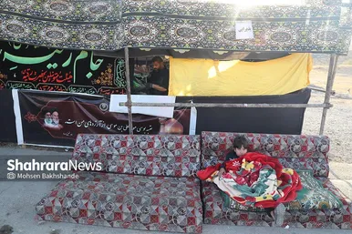 زائران پیاده حرم امام رضا (ع)