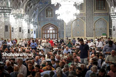 مراسم دعای عرفه در حرم مطهر رضوی