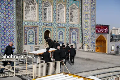 گزارش تصویری | آیین سنتی «صلا» در حرم مطهر رضوی هم‌زمان با نخستین روز از ماه محرم