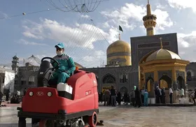 بازدید استاندار خراسان&zwnj;رضوی از میزان رعایت دستورالعمل&zwnj;های بهداشتی در حرم رضوی
