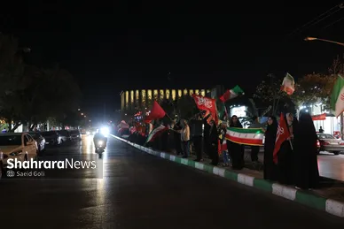 گزارش تصویری | برگزاری رزمایش مردمی تونل پرچم و زنجیره انسانی ۶ کیلومتری در مشهد