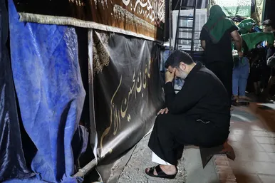 آیین سینی گردانی حضرت قاسم علیه السلام در شب هشتم محرم