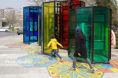 یادمان‌های نوروزی در خیابان‌های شهر