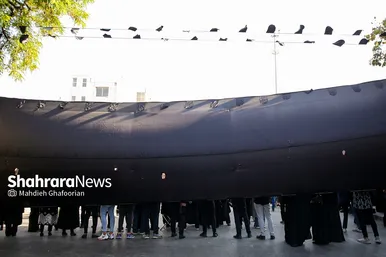 آیین خیمه سوزان عصر عاشورا در مشهد