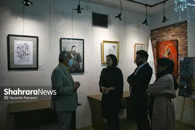 عکس‌هایی از نمایشگاه مشترک هنرمندان افغانستانی و ایرانی در مشهد