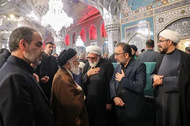 مراسم بزرگداشت شهدای خدمت در حرم مطهر رضوی