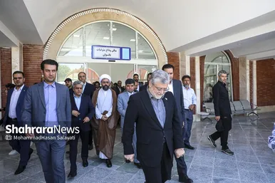 گزارش تصویری | بهره‌برداری از کلان‌پروژه عروجیان در آرامستان بهشت رضا (ع)