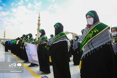 صبحگاه مشترک نیرو‌های مسلح در مسجد جمکران
