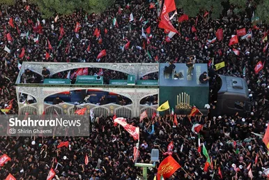 گزارش تصویری | تصاویر هوایی مراسم تشییع پیکر رهبر شهید انقلاب اسلامی