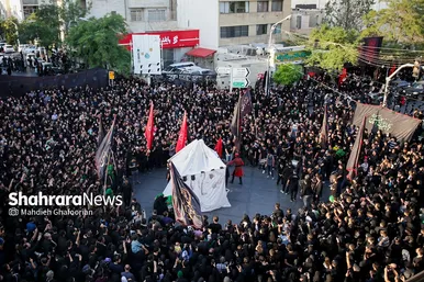 آیین خیمه سوزان عصر عاشورا در مشهد