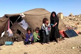 نگرانی زلزله&zwnj;زدگان هرات از سلامت کودکانشان در سرمای هوا و زندگی زیر چادر