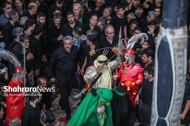 مراسم عزاداری روز دوازدهم محرم در حسینیه کرمانی‌های مشهد