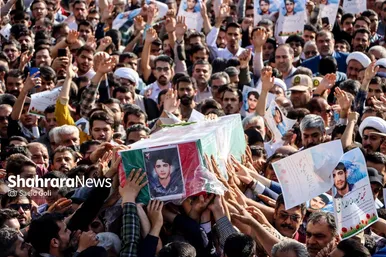 تشییع باشکوه پیکر «شهید غیرت» حمیدرضا الداغی در مشهد