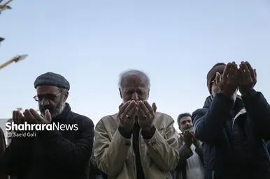 گزارش تصویری | اقامه نماز طلب باران در حرم مطهر رضوی