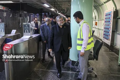 گزارش تصویری | آغاز بهره برداری از ایستگاه بسیج خط ۳ قطار شهری مشهد