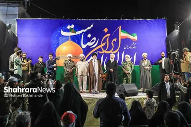 گزارش تصویری | پنجاه‌وششمین شب حضور حماسی مردم مشهد در سنگر خیابان