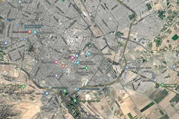 توسعه مشهد در محور شرق