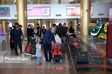 فرودگاه بین المللی شهید هاشمی نژاد مشهد پذیرای مسافران نوروزی‎‎